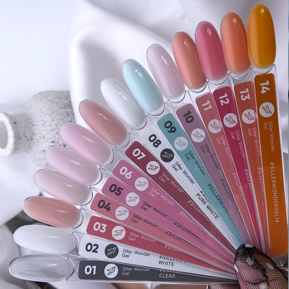 Siller Wonder Gel №03 – камуфлюючий гель (молочно-рожевий), 30 мг - Зображення 4