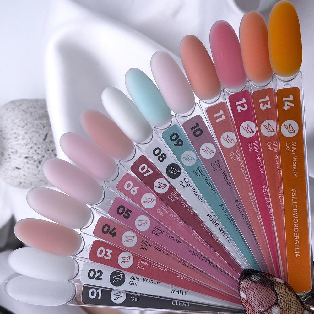 Siller Wonder Gel №03 – камуфлюючий гель (молочно-рожевий), 30 мг - Зображення 3