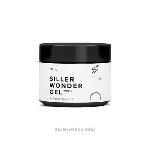 Siller Wonder Gel WHITE №2 – камуфлюючий гель (білий), 30мг