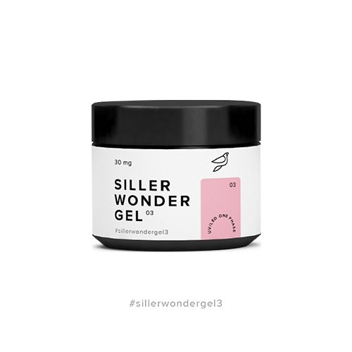 Siller Wonder Gel №3 – камуфлюючий гель (молочно-рожевий), 30 мг