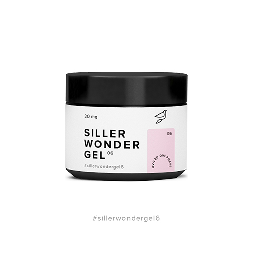 Siller Wonder Gel №6 – камуфлюючий гель (рожево-ліловий), 30мг