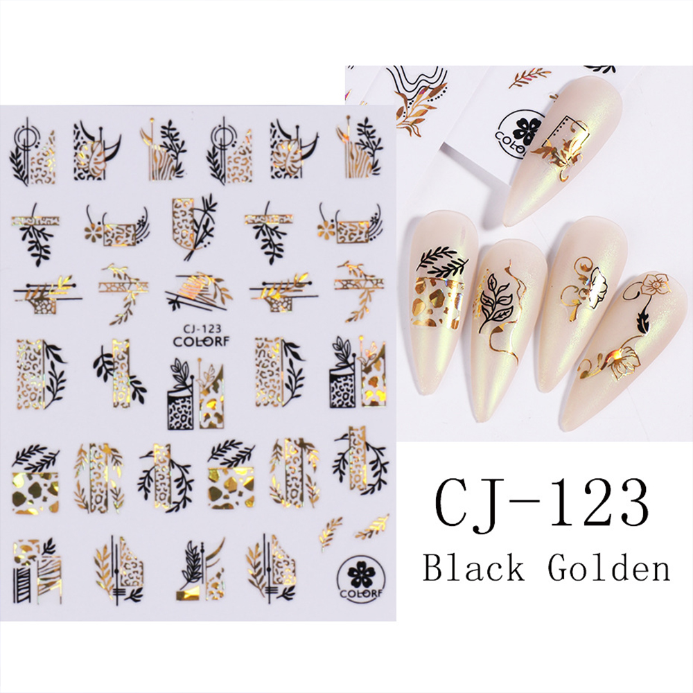 Наклейки COLORF CJ-123, золото голографік