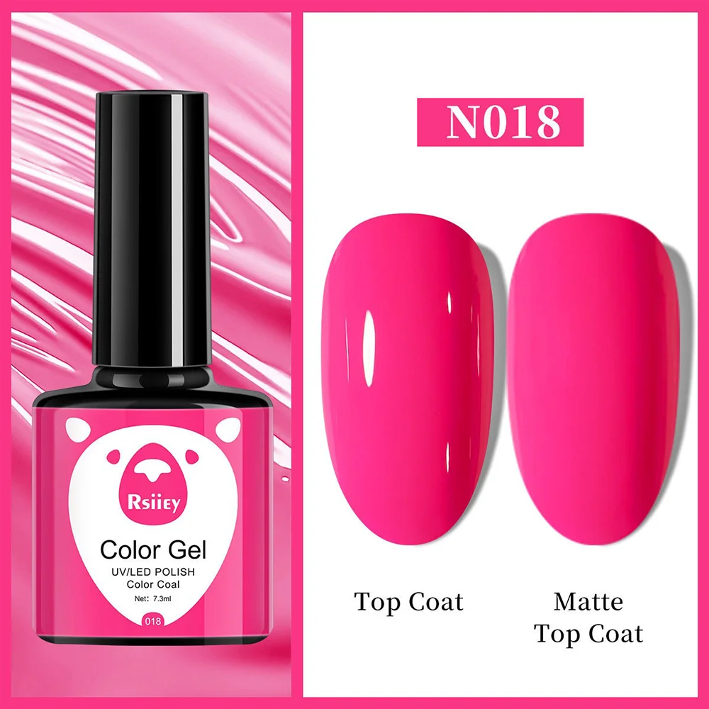 Гель-лак Rsiiey Color Gel N018, 7.3 мл