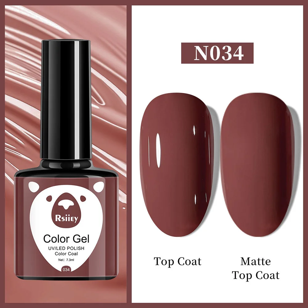 Гель-лак Rsiiey Color Gel N034, 7.3 мл