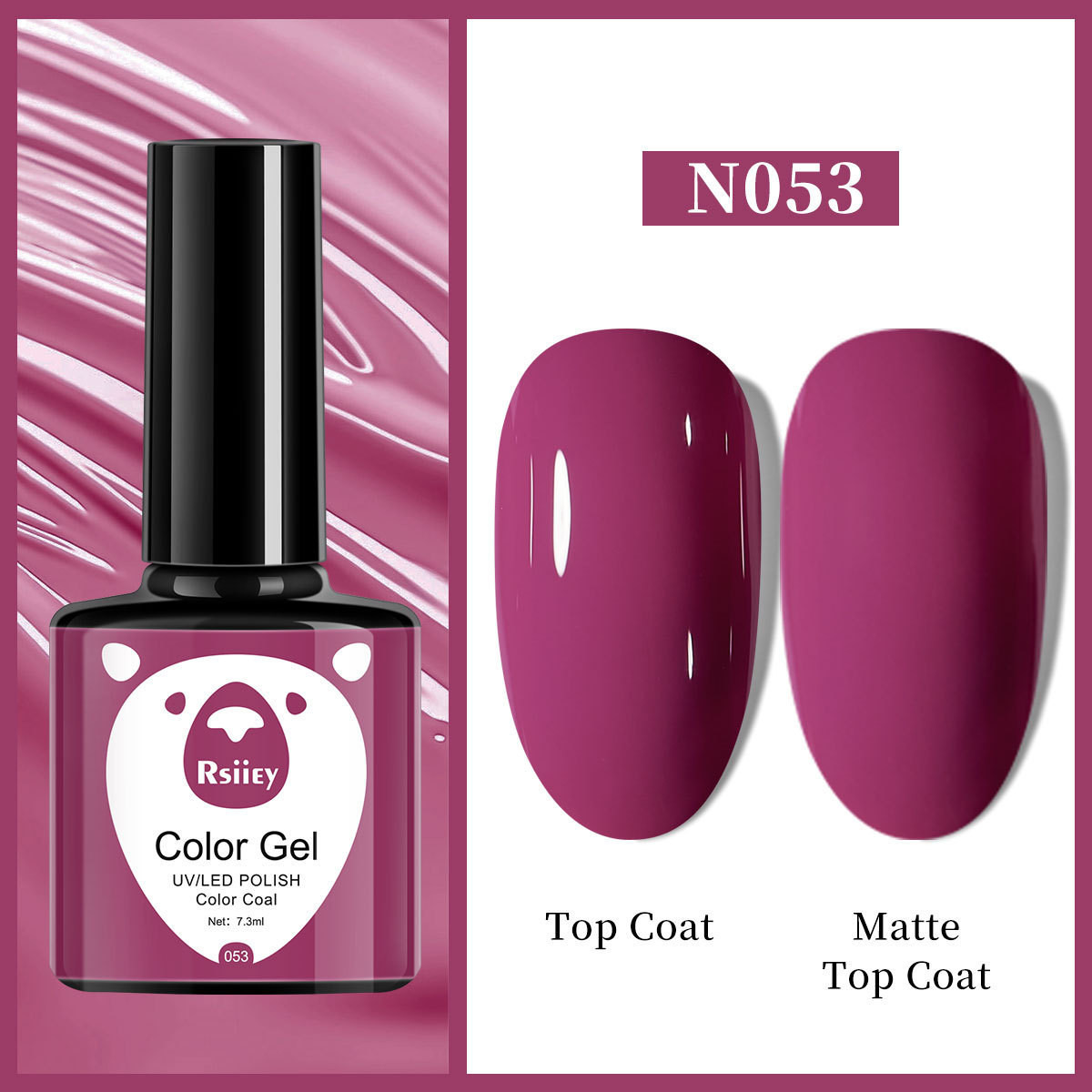 Гель-лак Rsiiey Color Gel N053, 7.3 мл