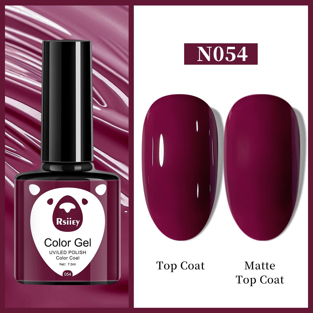 Гель-лак Rsiiey Color Gel N054, 7.3 мл
