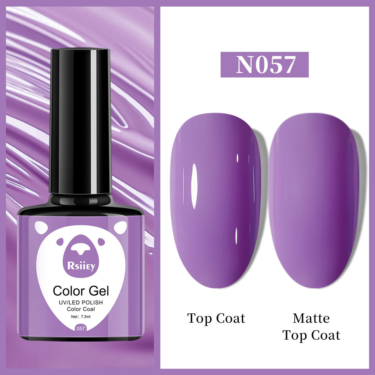 Гель-лак Rsiiey Color Gel N057, 7.3 мл