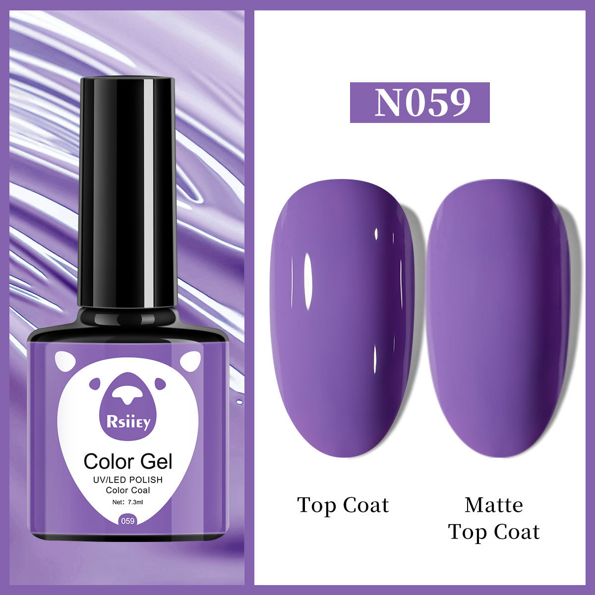 Гель-лак Rsiiey Color Gel N059, 7.3 мл