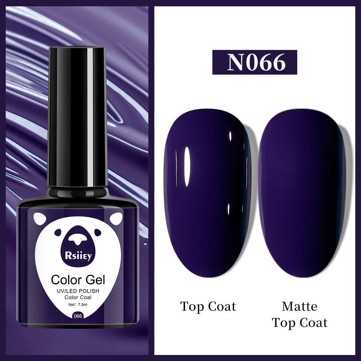 Гель-лак Rsiiey Color Gel N066, 7.3 мл