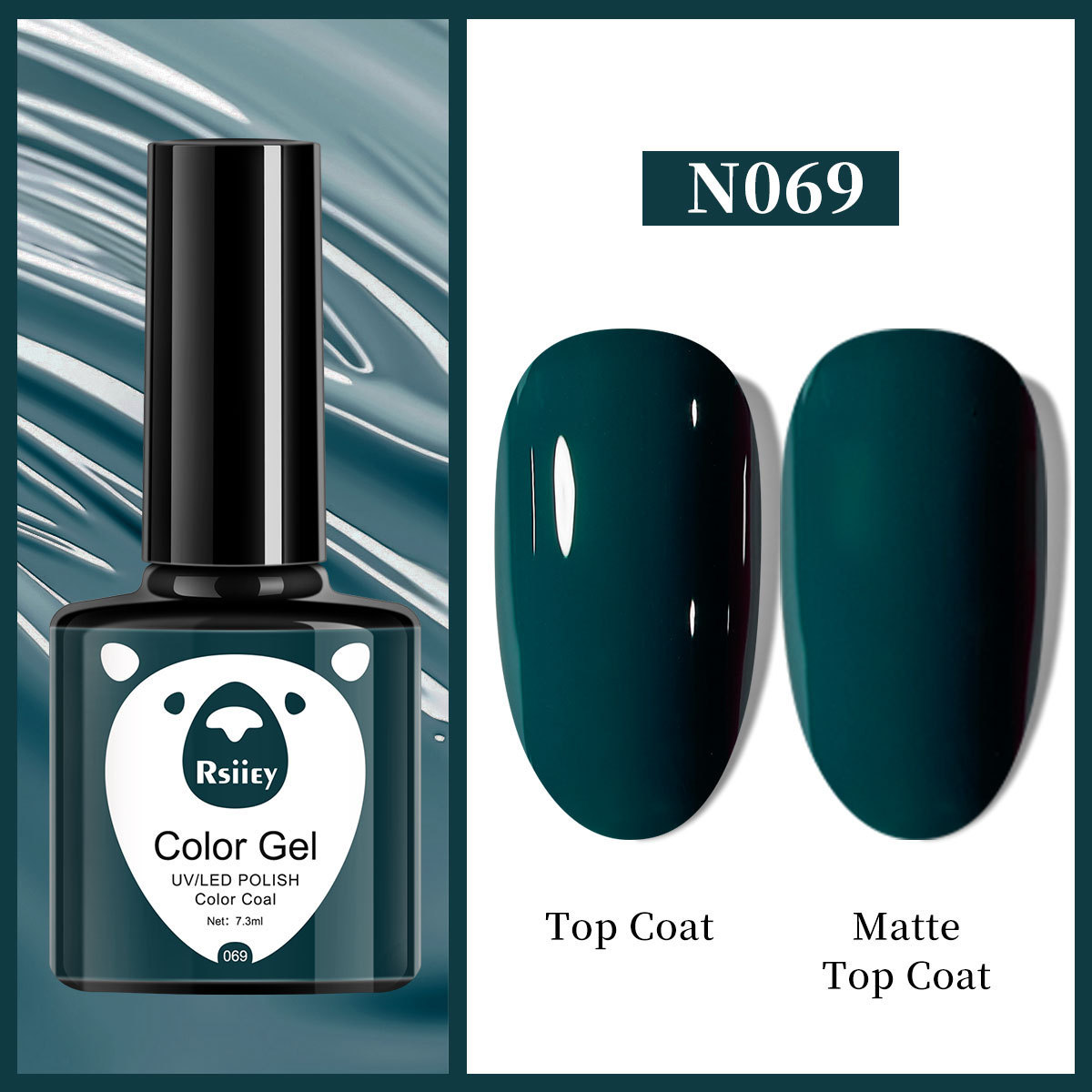Гель-лак Rsiiey Color Gel N069, 7.3 мл