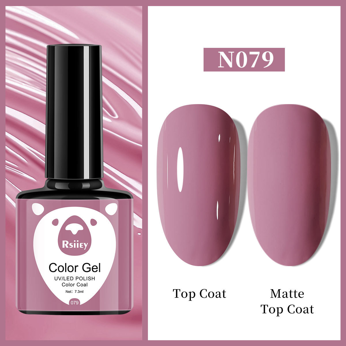 Гель-лак Rsiiey Color Gel N079, 7.3 мл