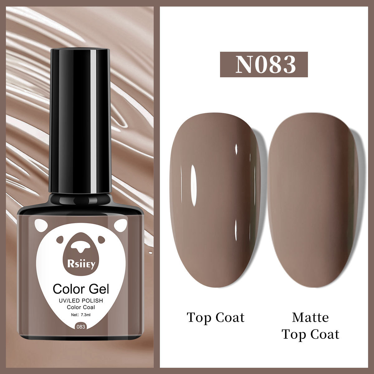 Гель-лак Rsiiey Color Gel N083, 7.3 мл