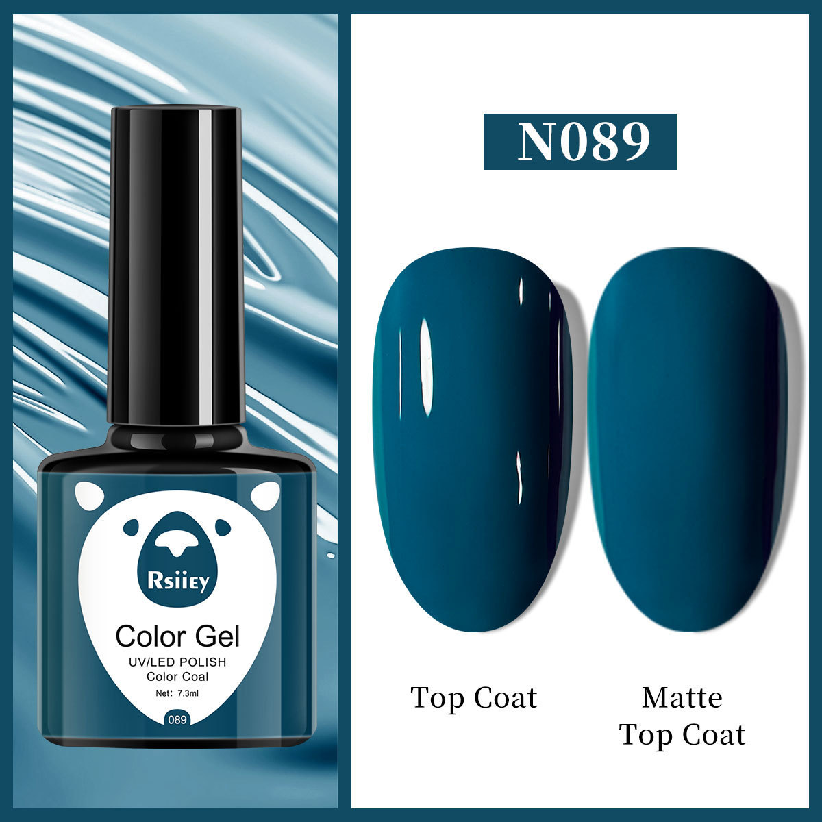 Гель-лак Rsiiey Color Gel N089, 7.3 мл