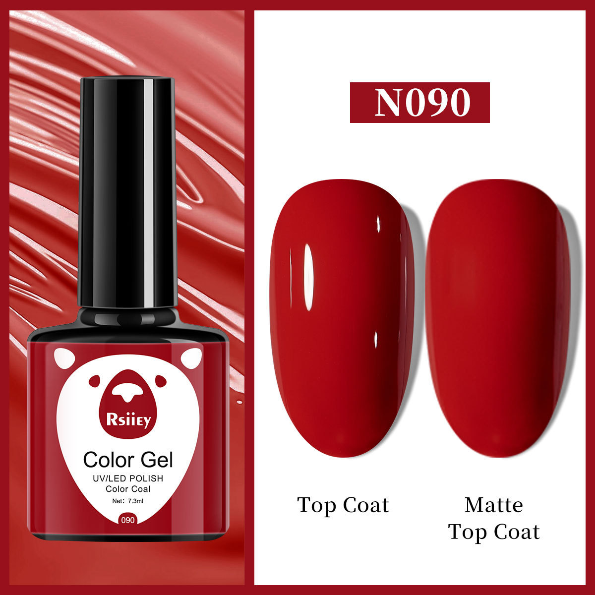 Гель-лак Rsiiey Color Gel N090, 7.3 мл