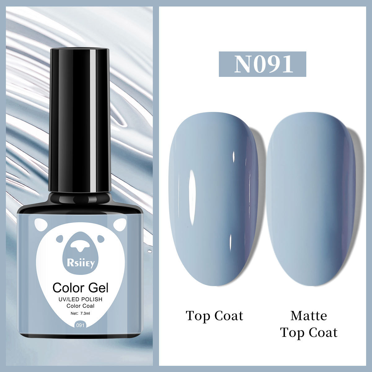 Гель-лак Rsiiey Color Gel N091, 7.3 мл