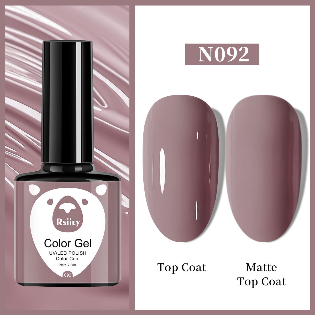 Гель-лак Rsiiey Color Gel N092, 7.3 мл
