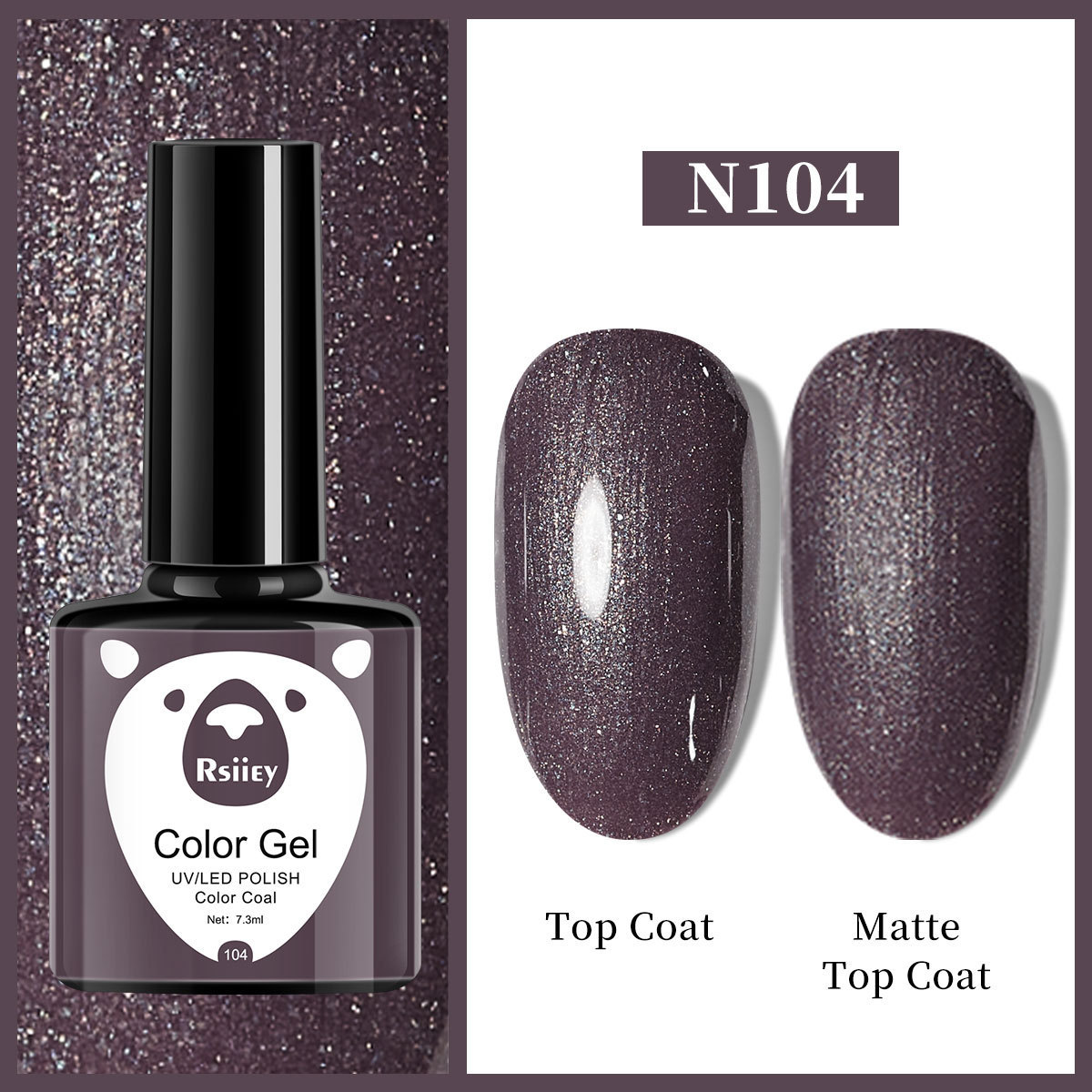 Гель-лак Rsiiey Color Gel N104, 7.3 мл