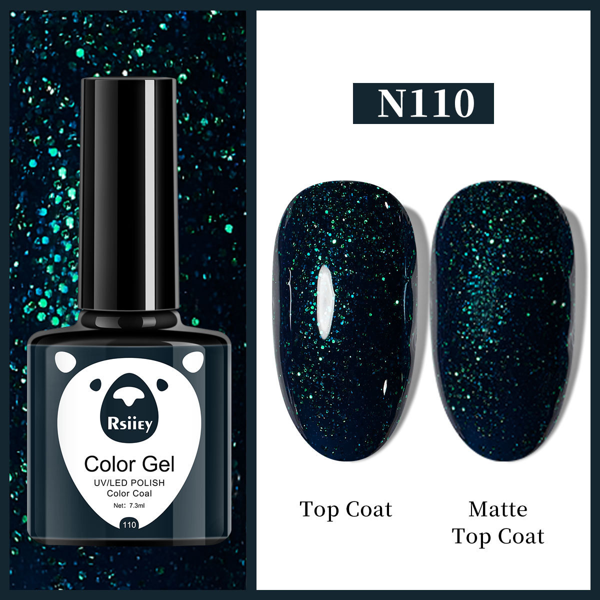 Гель-лак Rsiiey Color Gel N110, 7.3 мл