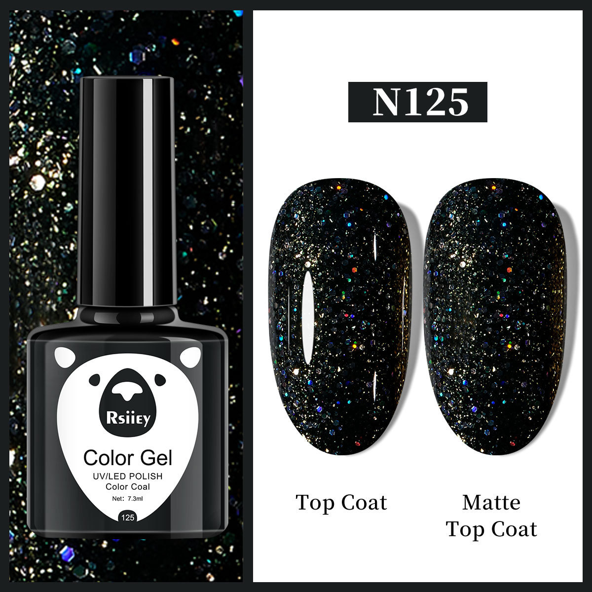 Гель-лак Rsiiey Color Gel N125, 7.3 мл