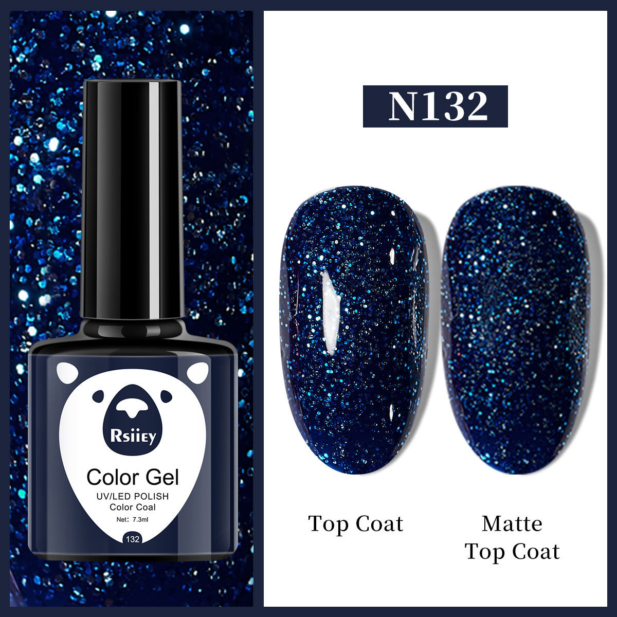 Гель-лак Rsiiey Color Gel N132, 7.3 мл