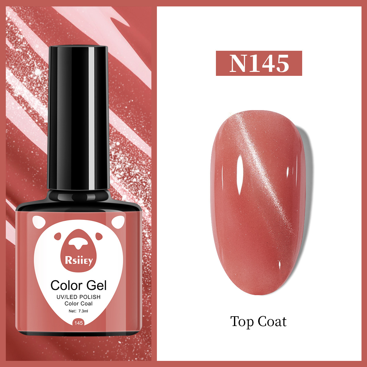 Гель-лак Rsiiey Cat Eye Color Gel N145, 7.3 мл