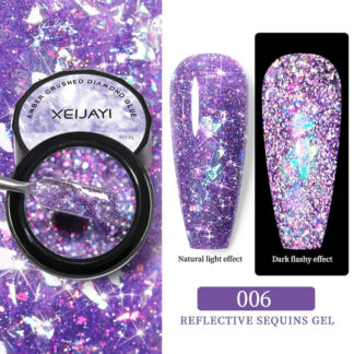 Світловідбиваючий гель XEIJAYI Reflective Sequins Gel 006