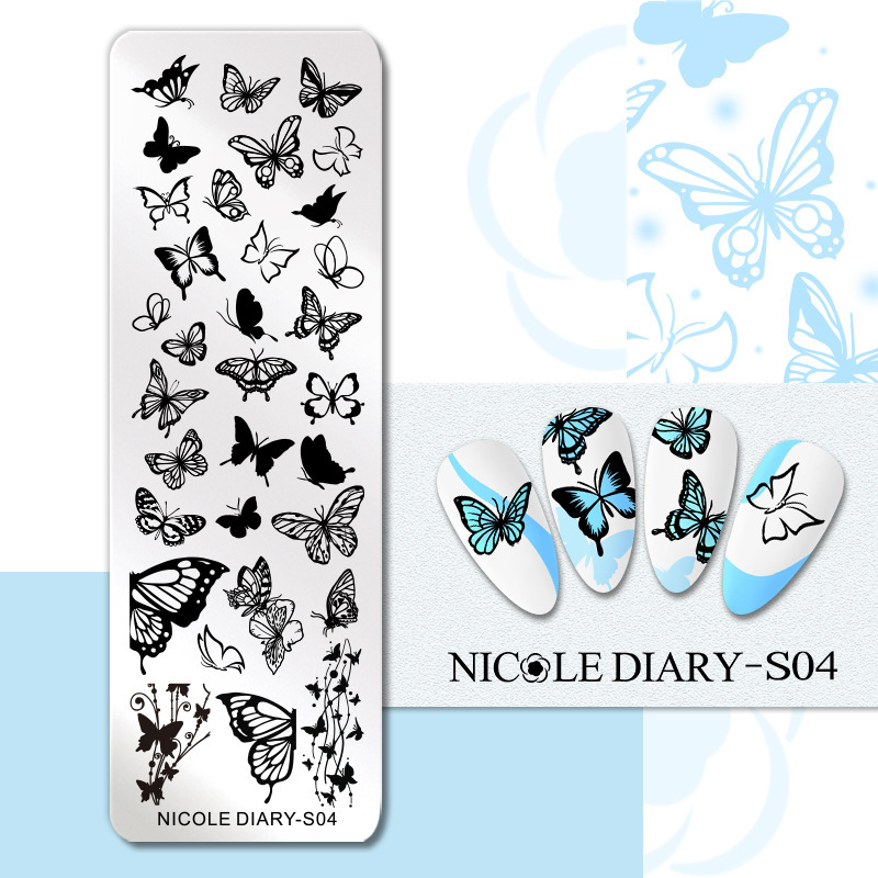 Пластина для стемпінгу Nicole Diary-S04