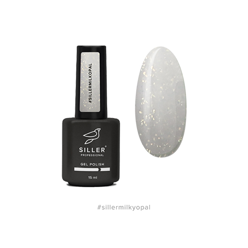 Siller Cover Base Milk Opal – камуфлююча база з мікроблеском (молочний), 15 мл