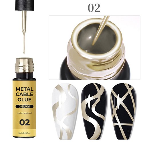 Гель-лайнер XEIJAYI Metallic 02 (золото), 5 мл