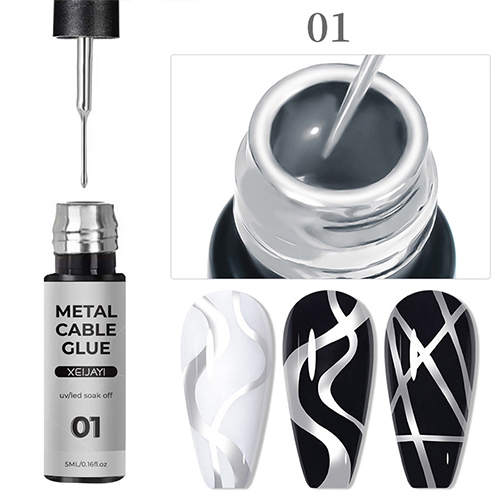 Гель-лайнер XEIJAYI Metallic 01 (срібло), 5 мл