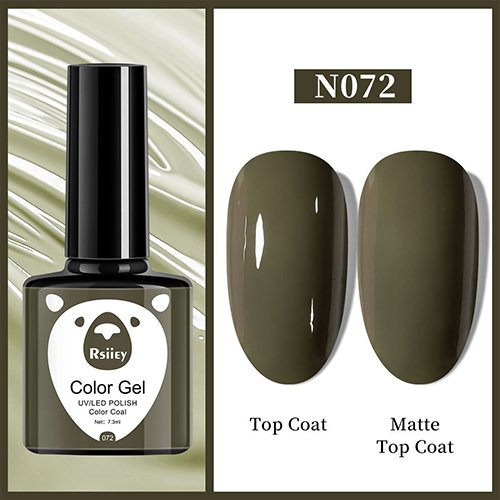 Гель-лак Rsiiey Color Gel N072, 7.3 мл