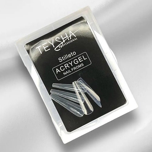 Верхні форми Teysha для нарощування нігтів Stiletto, 120 шт