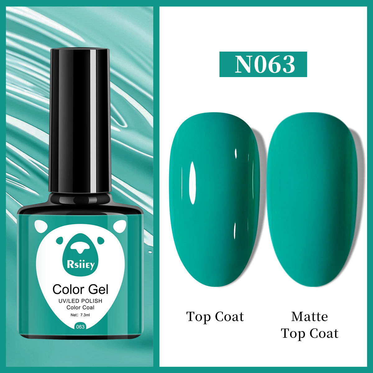 Гель-лак Rsiiey Color Gel N063, 7.3 мл