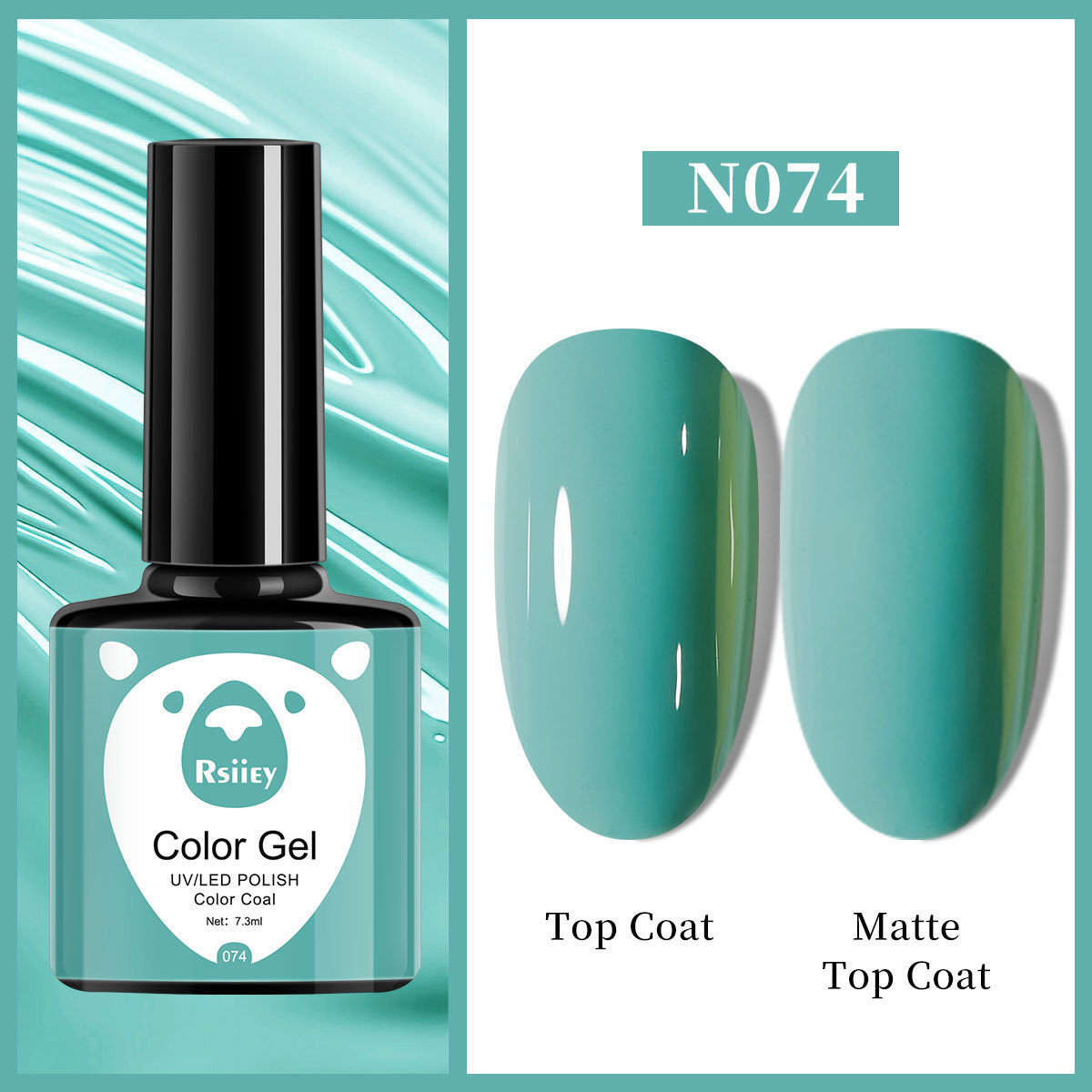 Гель-лак Rsiiey Color Gel N074, 7.3 мл