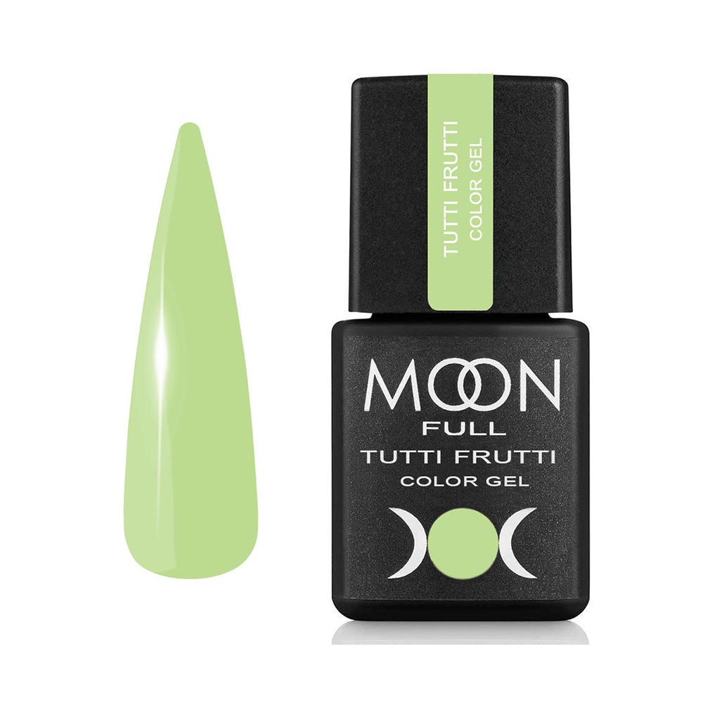 Гель-лак Moon Full Tutti Frutti Color Gel №926 ніжно-лаймовий, 8 мл