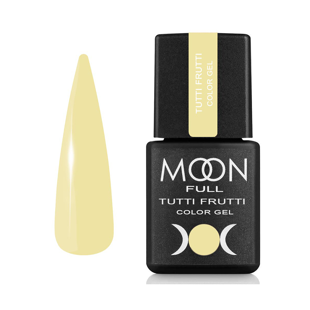 Гель-лак Moon Full Tutti Frutti Color Gel №933 блідо-жовтий, 8 мл