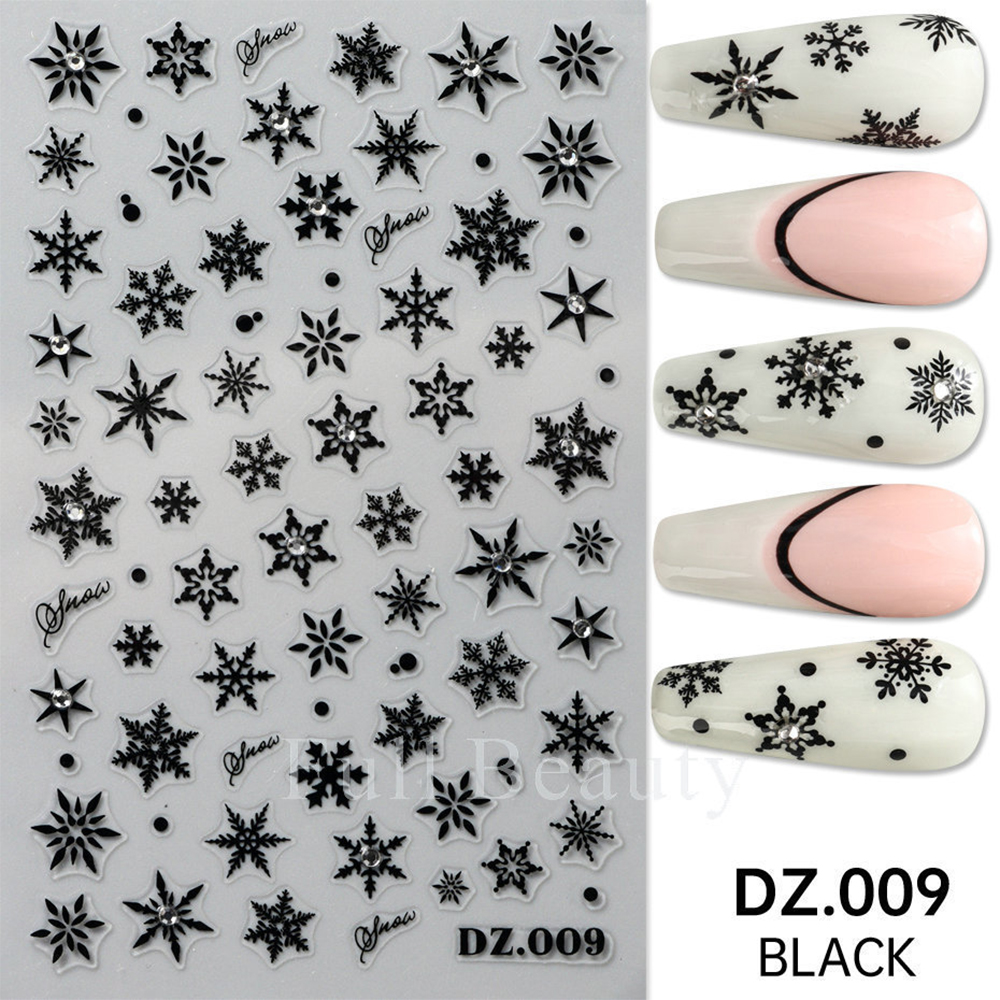 Наклейки Nail Art DZ-009 (чорні)