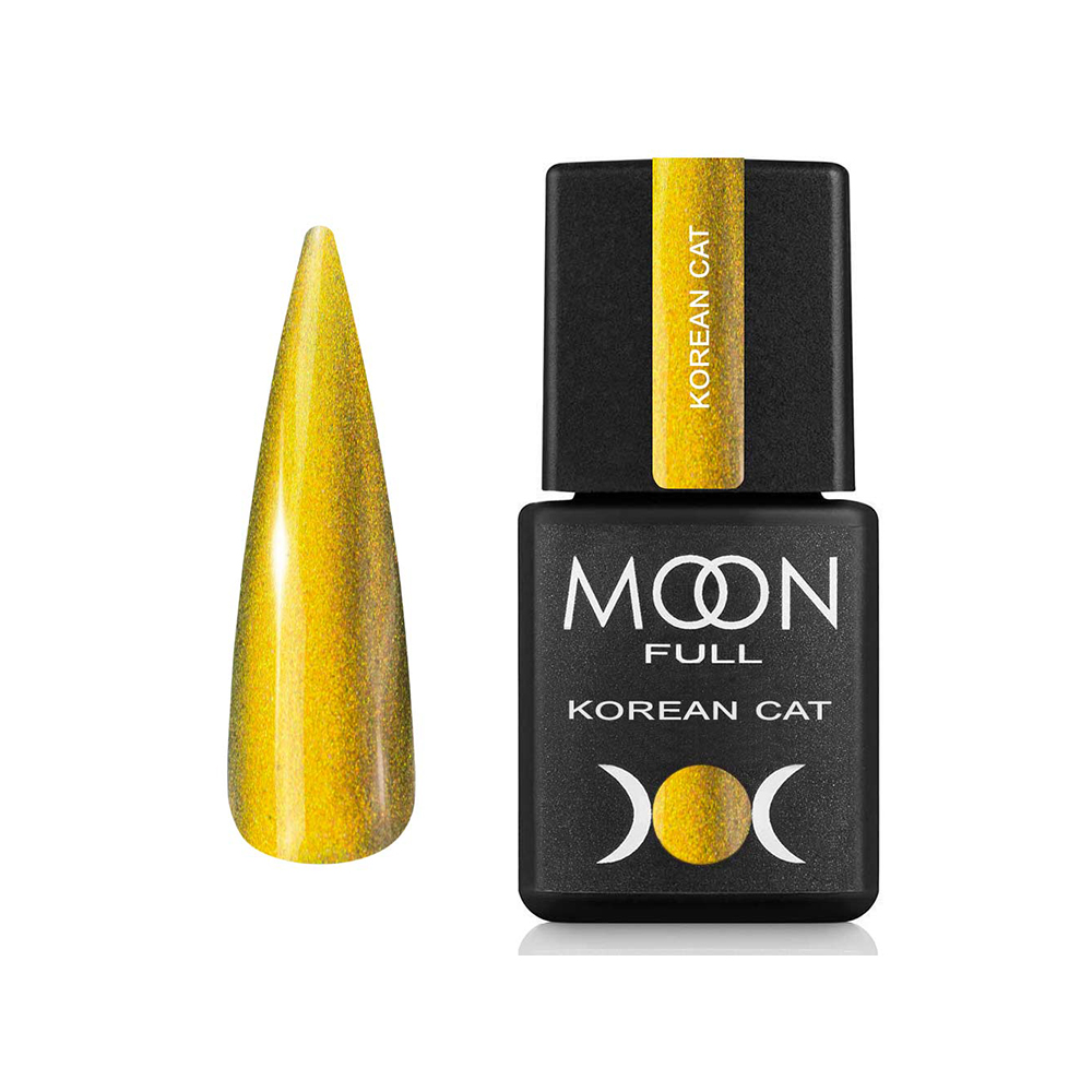 Гель-лак Moon Full Korean Cat №03, 8 мл (сяючий золотий)