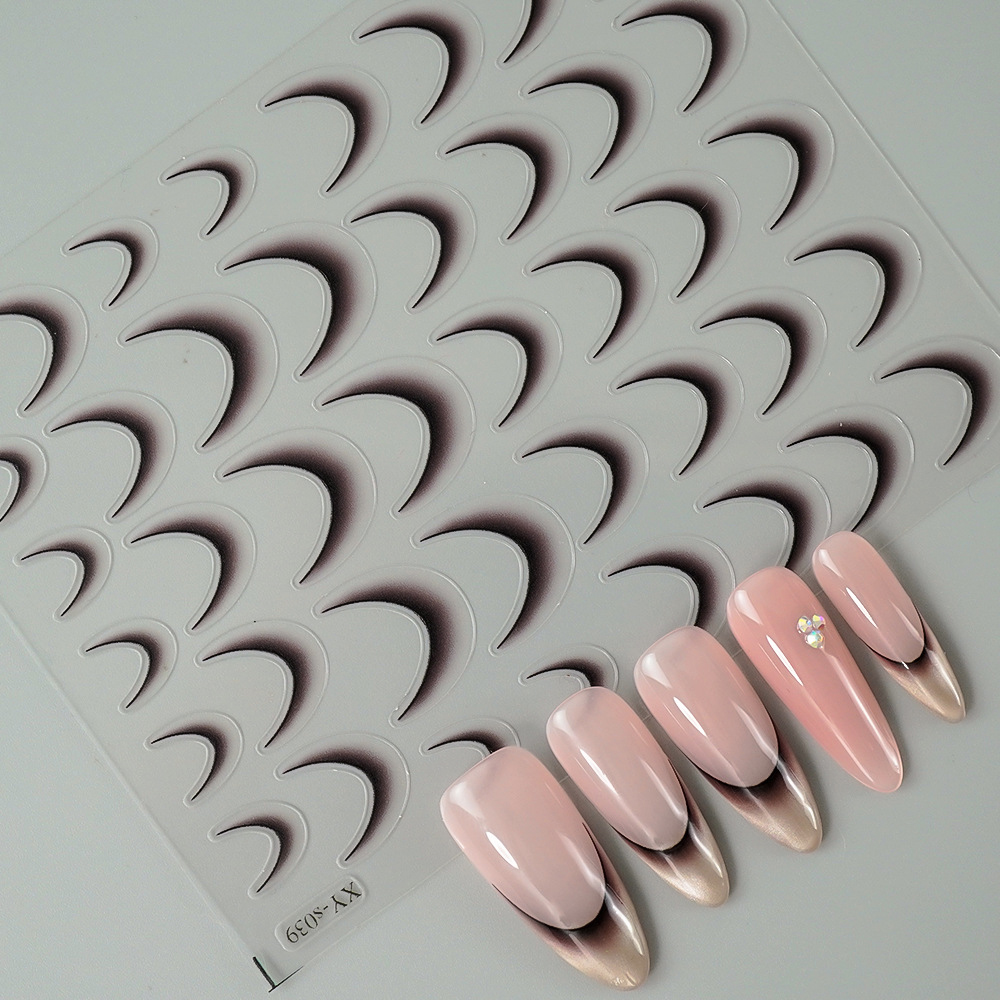 Наклейки Nail Sticker XY-S039 (колір: чорний)