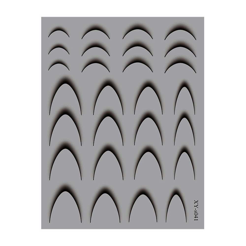 Наклейки Nail Sticker XY-S041 (колір: чорний)