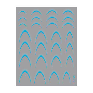 Наклейки Nail Sticker XY-S041 (колір: блакитний)