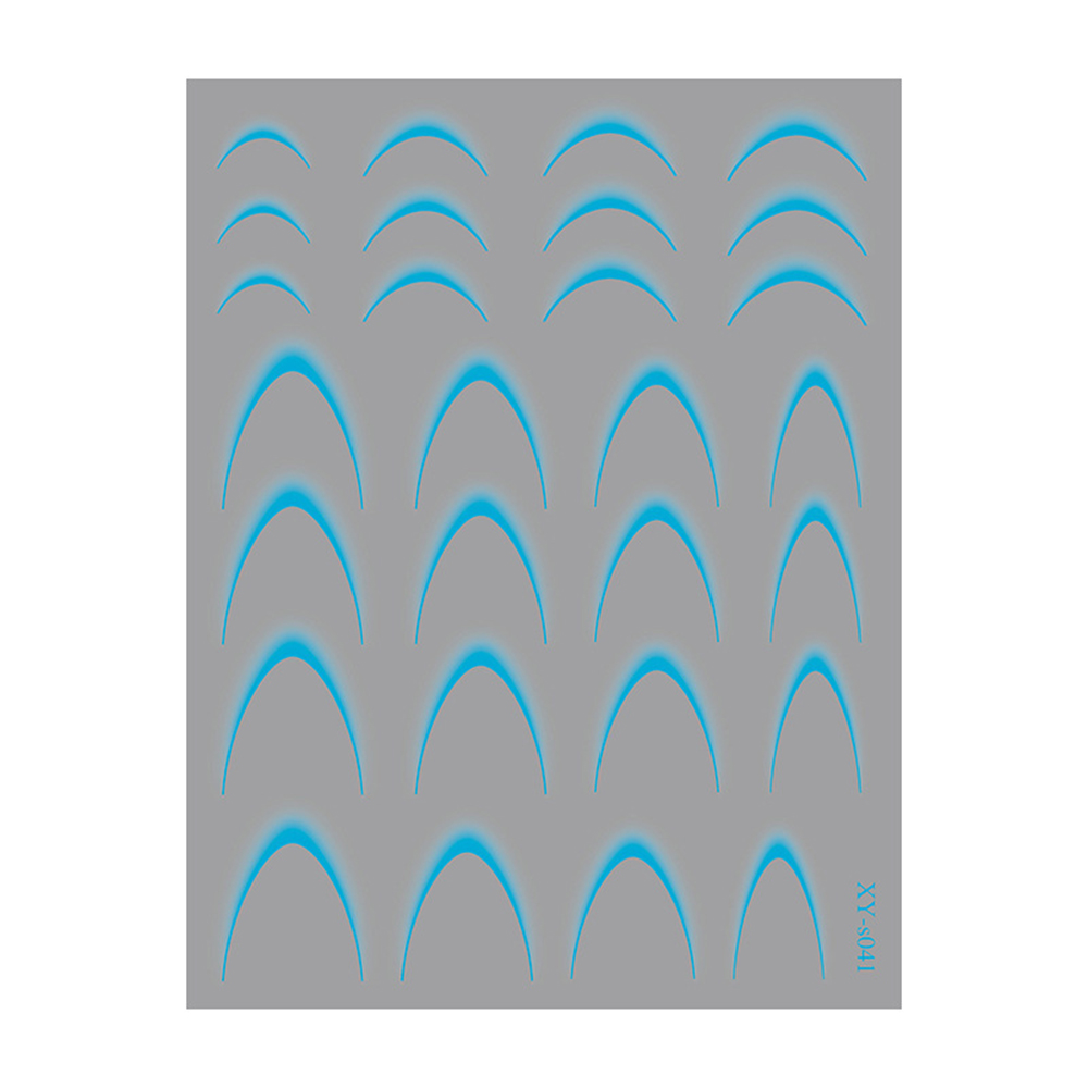 Наклейки Nail Sticker XY-S041 (колір: блакитний)