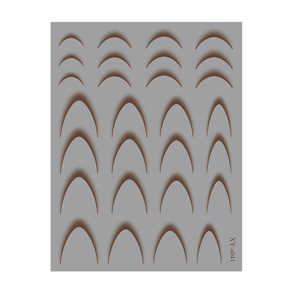 Наклейки Nail Sticker XY-S041 (колір: коричневий)
