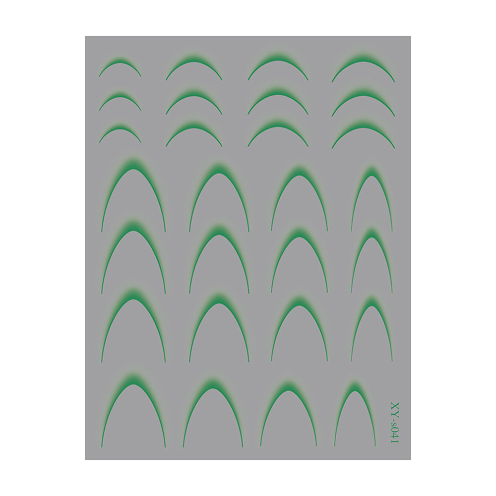 Наклейки Nail Sticker XY-S041 (колір: зелений)