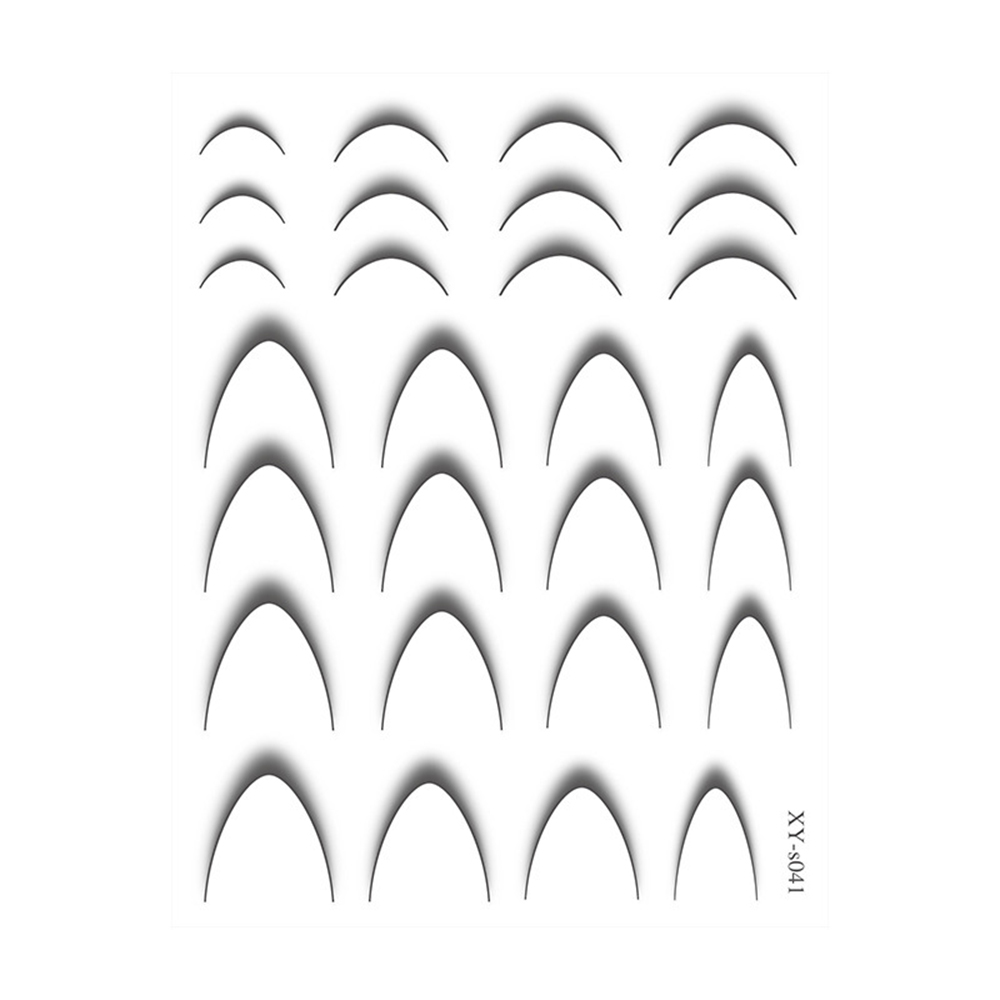 Наклейки Nail Sticker XY-S041 (колір: графіт)