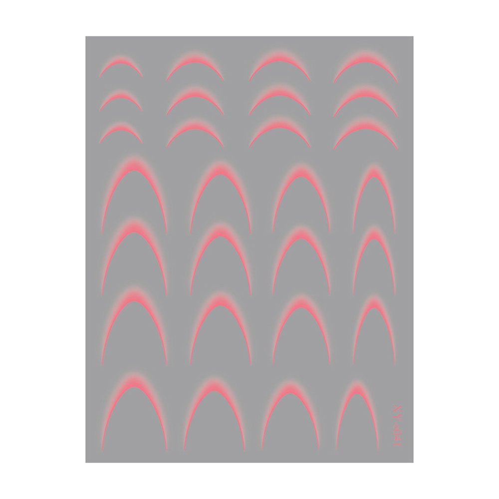 Наклейки Nail Sticker XY-S041 (колір: рожевий)
