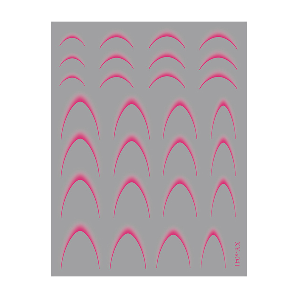 Наклейки Nail Sticker XY-S041 (колір: фуксія)