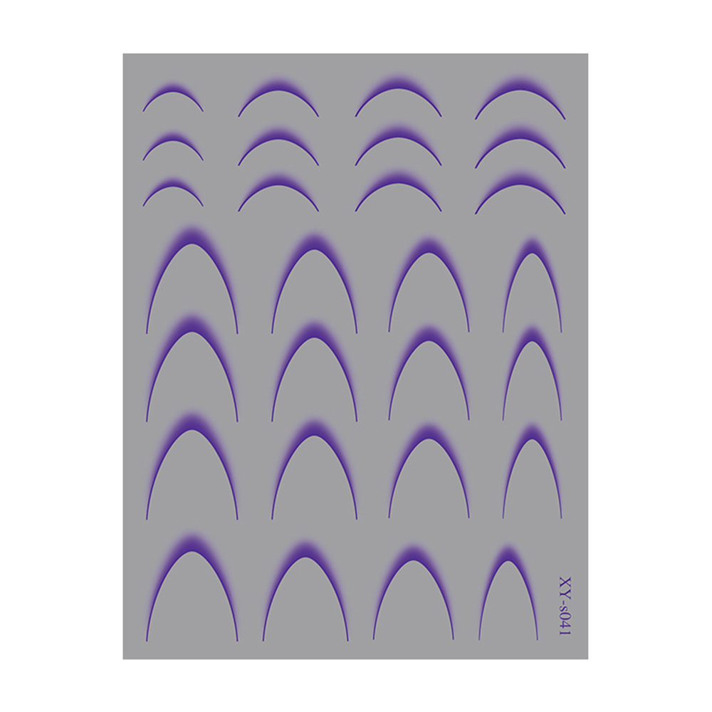 Наклейки Nail Sticker XY-S041 (колір: фіолетовий)