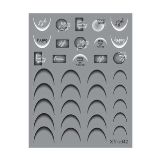 Наклейки Nail Sticker XY-S042 (колір: чорний)