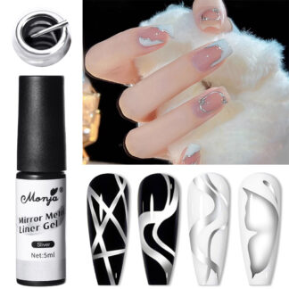 Гель-лайнер Monja Mirror Metal Liner Gel, 5 мл (silver)